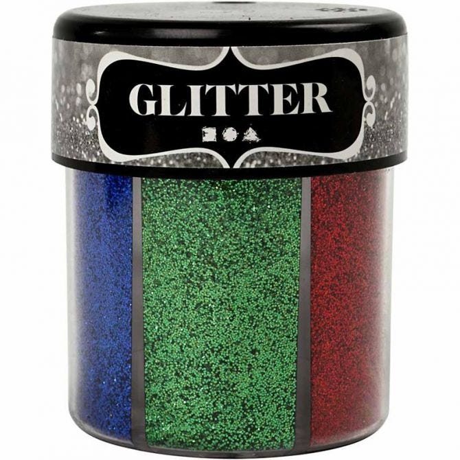 Deco Glitter 6 farger