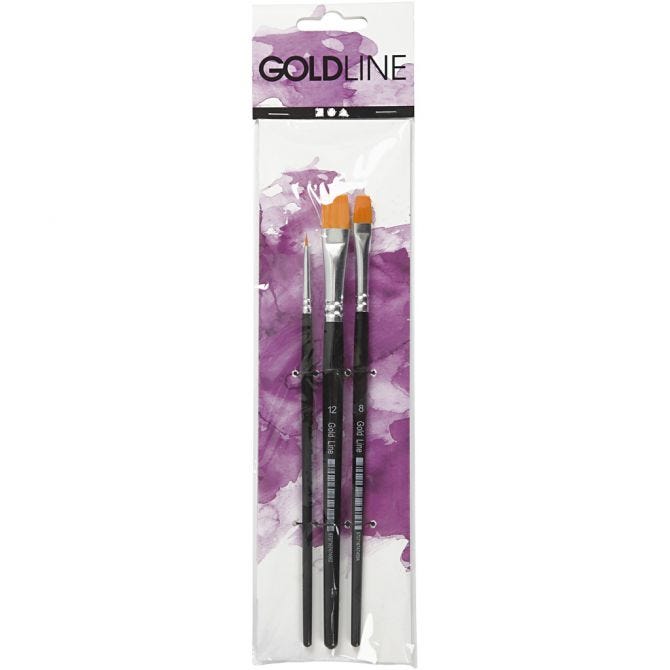 Gold line pensel 3-pk