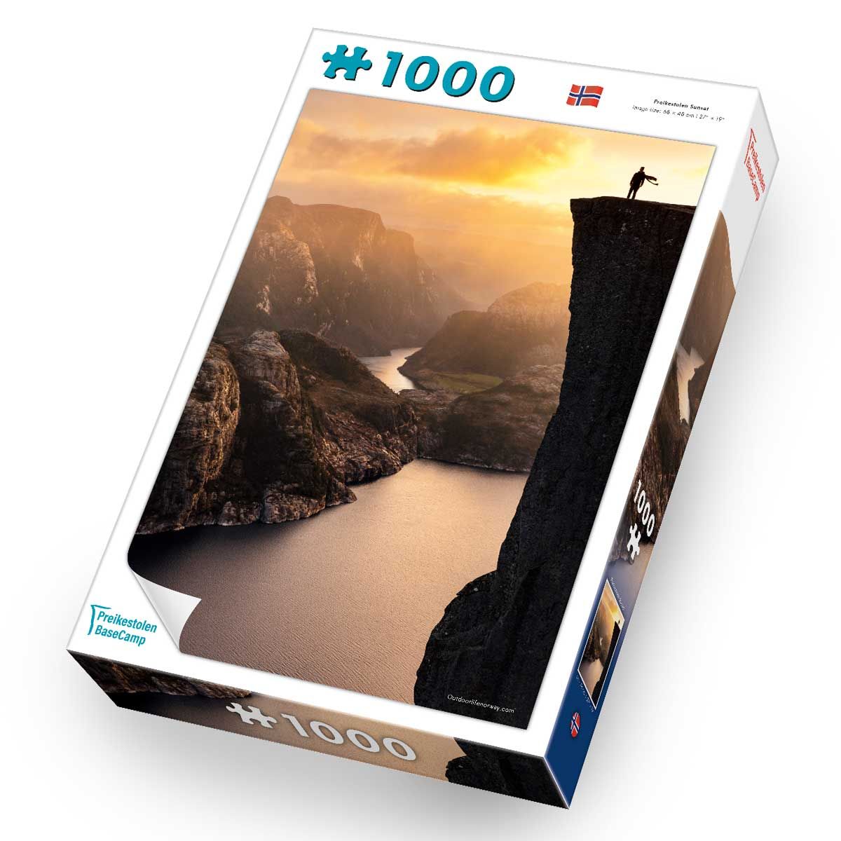 Puslespill 1000br Preikestolen sunset