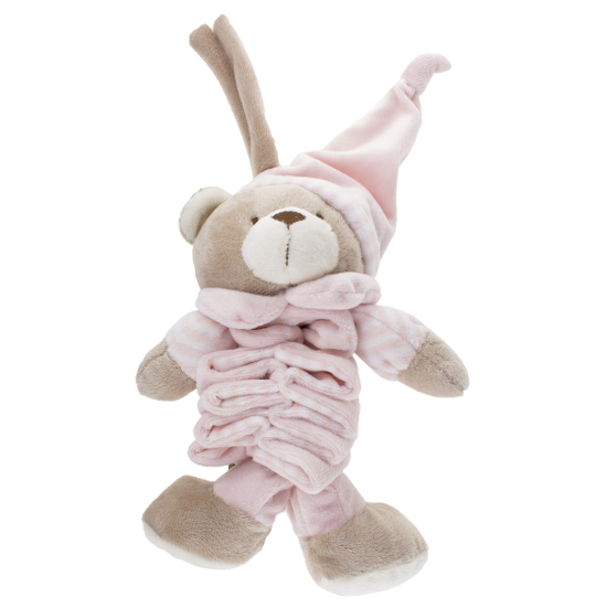 Tinka baby Spilledåse bamse rosa 20cm 