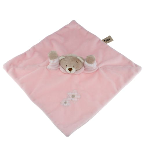 Tinka baby Koseklut 30x30cm bamse rosa 