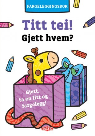 Titt tei! Gjett hvem fargeleggingsbok