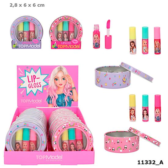 Top Model Lipgloss mini 3stk i boks