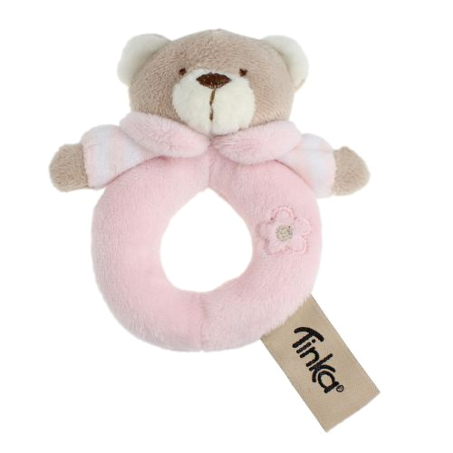 Tinka Baby Rangle 10cm bamse rosa